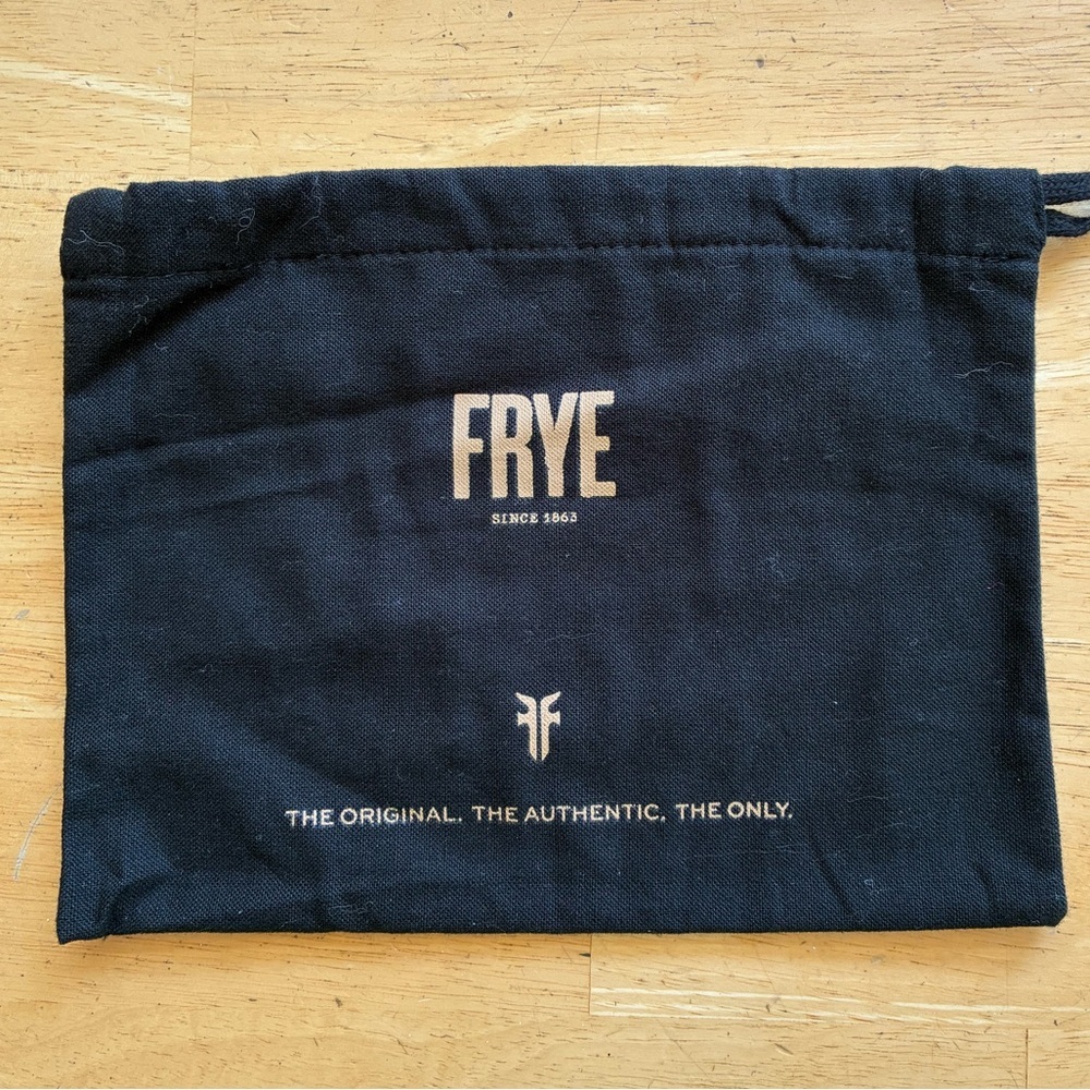 FRYE Black  Logo Drawstring Dust Jacket